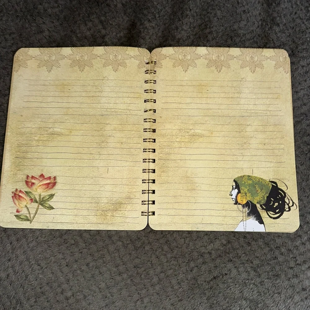 Inspirational Spiral Notebook Journal with Artistic Cover